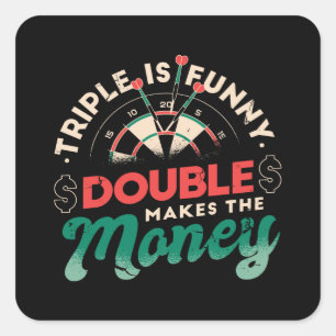 STICKER CARRÉ DEVIS DART