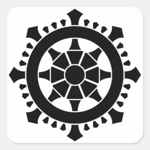Sticker Carré Dharma chakra