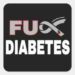 Sticker Carré Diabète FU