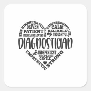 Sticker Carré Diagnostic, diagnostic scolaire