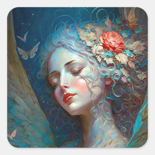 Sticker Carré d'Imaginaire Angel Wings