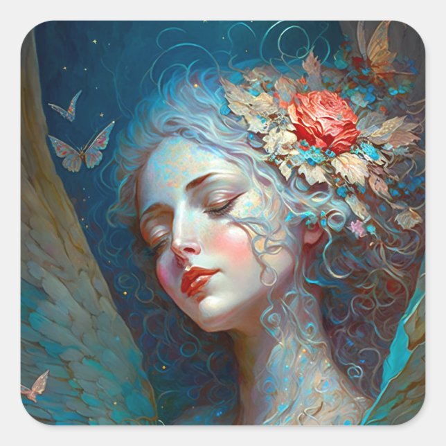 Sticker Carré d'Imaginaire Angel Wings (Devant)