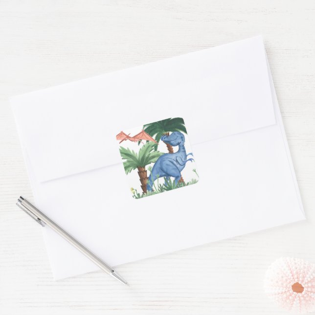 Sticker Carré Dino Buddies I (Enveloppe)
