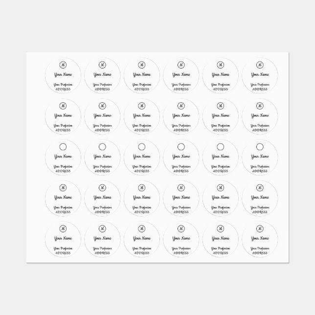 Sticker Carré d'invitation (Feuille)