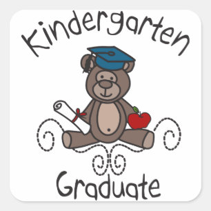 Sticker Carré Diplômé de la maternelle