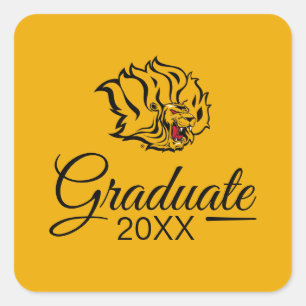 Sticker Carré Diplôme de l'UAPB Golden Lions