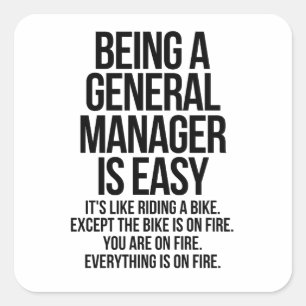 Sticker Carré Directeur général