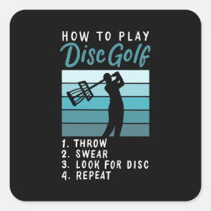 Sticker Carré Disc Golf