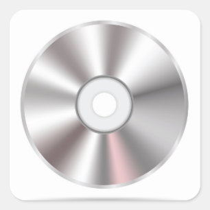 Sticker Carré disque compact