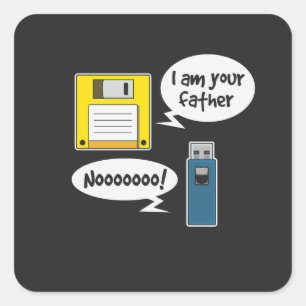Sticker Carré Disquette Disquette USB