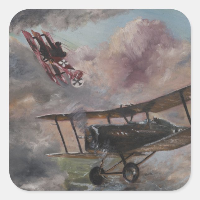 Sticker Carré Dogfight 1917 (Devant)