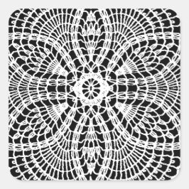 Sticker Carré Doily Art