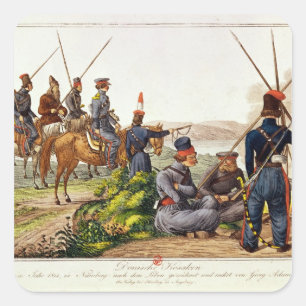Sticker Carré Don Cossacks en 1814