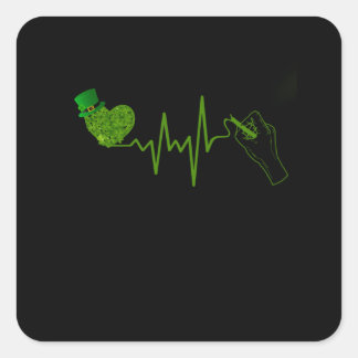 Sticker Carré Don de l'enseignant |L'Enseignant Écrit Une Chalk