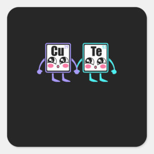 Sticker Carré Don de scientifique   Cadeau scientifique   Chimie