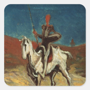 Sticker Carré Don don Quichotte, c.1865-1870