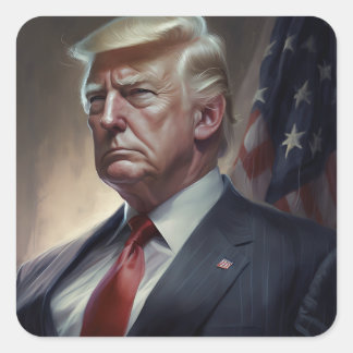 Sticker Carré Donald Trump
