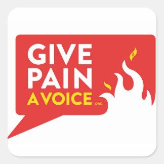 Sticker Carré Donne Une Voix À La Douleur