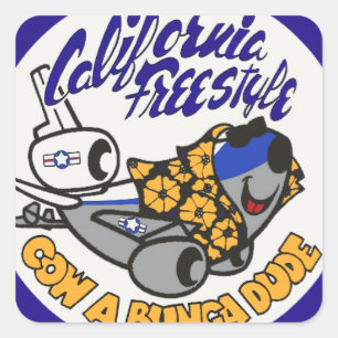 Sticker Carré Douglas KC-10 Extender California Freestyle