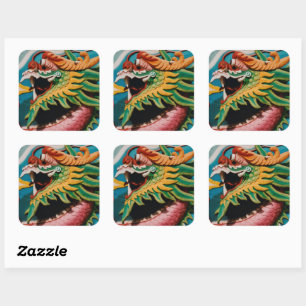 Sticker Carré Dragon