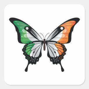 Sticker Carré Drapeau à queue noire irlandaise