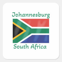 Drapeau Afrique du Sud de Johannesburg