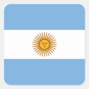 Sticker Carré Drapeau argentin