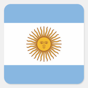 Sticker Carré Drapeau Argentine