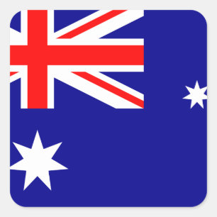 Sticker Carré Drapeau australien