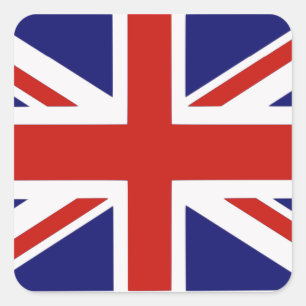 Sticker Carré Drapeau britannique