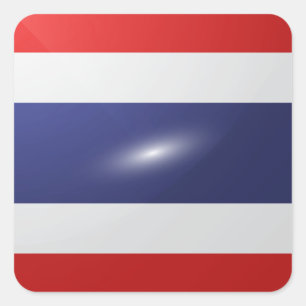 Sticker Carré Drapeau carré thaïlandais