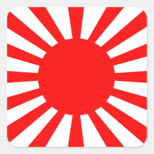 Sticker Carré Drapeau de guerre de l'armée impériale japonaise