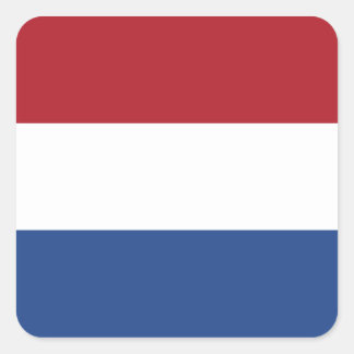 Sticker Carré Drapeau de l'autocollant Carré Pays-Bas