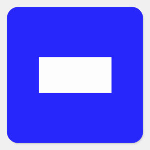 Sticker Carré Drapeau de signalisation lettre P (Papa)