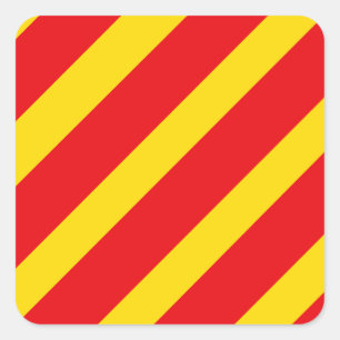 Sticker Carré Drapeau de signalisation Lettre Y