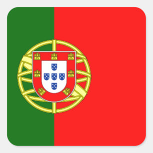 Sticker Carré Drapeau du Portugal