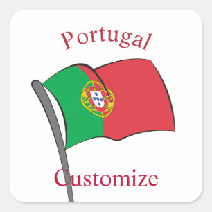 Sticker Carré Drapeau du Portugal Thunder_Cove