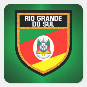Sticker Carré Drapeau du Rio Grande do Sul