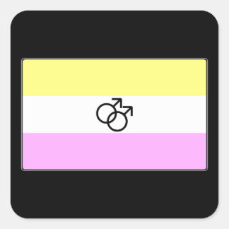 Sticker Carré Drapeau Gay Twink Pride