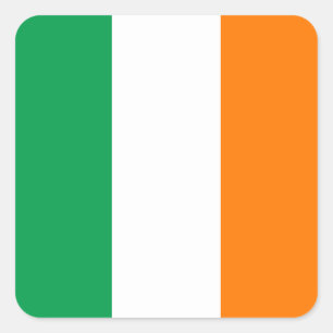 Sticker Carré Drapeau irlandais