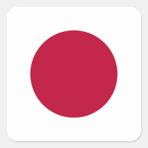 Sticker Carré Drapeau japonais