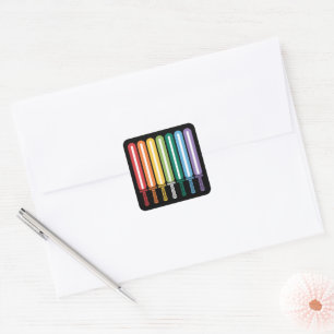 Sticker Carré Drapeau LGBT Fierté gay 