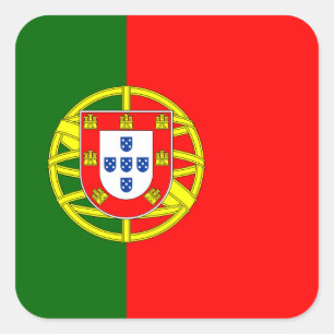 Sticker Carré Drapeau national du monde du Portugal