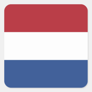 Sticker Carré Drapeau néerlandais