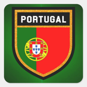 Sticker Carré Drapeau Portugal