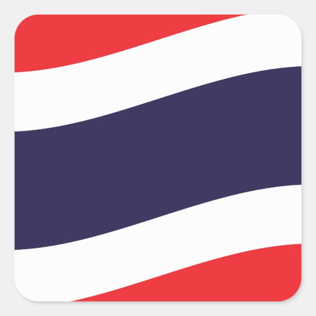 Sticker Carré Drapeau thaïlandais (Devant)