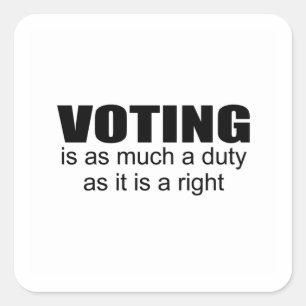 Sticker Carré droit de vote