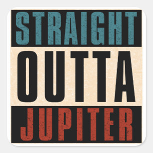 Sticker Carré Droit devant Jupiter Floride FL