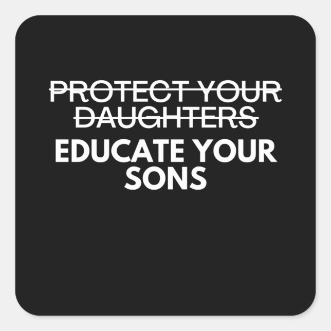 Sticker Carré Droits d'avortement féministes Pro Choice (Devant)