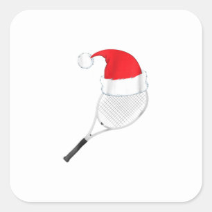 Sticker Carré drôle moche pull de Noël père Noël